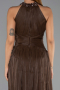 Long Brown Chiffon Evening Dress ABU6437