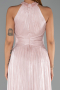 Long Powder Color Chiffon Evening Dress ABU6437