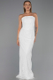 Long White Dantelle Evening Dress ABU6438