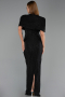 Long Black Dantelle Evening Dress ABU6438
