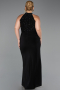 Long Black Plus Size Evening Dress ABU6415