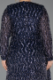 Long Navy Blue Scaly Plus Size Evening Gown ABU6488