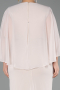 Long Beige Chiffon Plus Size Evening Dress ABU6490
