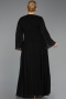 Long Black Chiffon Plus Size Evening Dress ABU6491