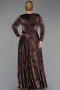 Long Copper Plus Size Evening Dress ABU6492