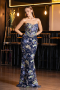 Long Navy Blue Evening Dress ABU6421