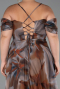 Long Brown Plus Size Evening Gown ABU6409