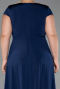 Long Navy Blue Formal Plus Size Dress ABU6410