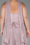 Long Light Lavender Chiffon Plus Size Evening Gown ABU5958