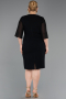 Midi Black Plus Size Cocktail Dress ABK2668