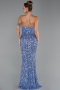 Long Indigo Scaly Evening Dress ABU6498