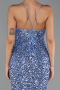 Long Indigo Scaly Evening Dress ABU6498