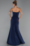 Long Navy Blue Mermaid Prom Dress ABU6526