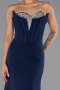 Long Navy Blue Mermaid Prom Dress ABU6526