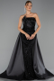 Long Black Beaded Evening Dress ABU5511