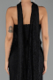 Long Black Dantelle Evening Dress ABU6487