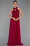 Long Plum Prom Gown ABU3252