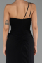 Long Black Chiffon Evening Dress ABU6500