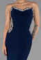 Long Navy Blue Mermaid Prom Dress ABU6505