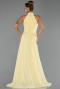 Long Yellow Chiffon Prom Gown ABU6506
