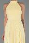 Long Yellow Chiffon Prom Gown ABU6506