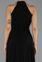 Long Black Chiffon Prom Gown ABU6506