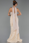 Long Beige Evening Dress ABU6442