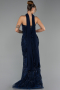 Long Navy Blue Evening Dress ABU6442