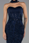 Long Navy Blue Evening Dress ABU6442