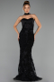 Long Black Evening Dress ABU6442