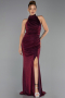 Long Burgundy Evening Dress ABU6083