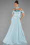 Long Mint Chiffon Evening Dress ABU5327