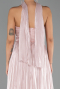 Long Powder Color Chiffon Evening Dress ABU6531