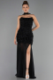 Long Black Prom Gown ABU6541