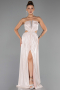 Long Powder Color Prom Gown ABU6127