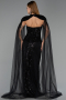 Long Black Beaded Evening Dress ABU6544