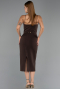 Midi Brown Cocktail Dress ABK2687