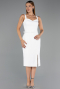 Midi White Cocktail Dress ABK2688