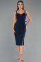 Midi Navy Blue Cocktail Dress ABK2688