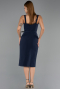 Midi Navy Blue Cocktail Dress ABK2688