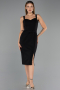 Midi Black Cocktail Dress ABK2688