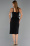 Midi Black Cocktail Dress ABK2688