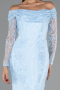 Long Light Blue Dantelle Evening Dress ABU5617