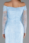 Long Light Blue Dantelle Evening Dress ABU5617