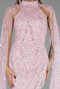 Long Powder Color Beaded Evening Dress ABU6154
