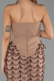 Long Copper Scaly Evening Dress ABU5919