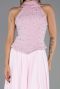 Long Powder Color Chiffon Evening Dress ABU6550