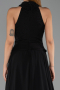 Long Black Chiffon Evening Dress ABU6550