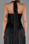 Long Black Chiffon Evening Dress ABU6551