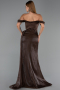 Long Brown Chiffon Evening Dress ABU6496